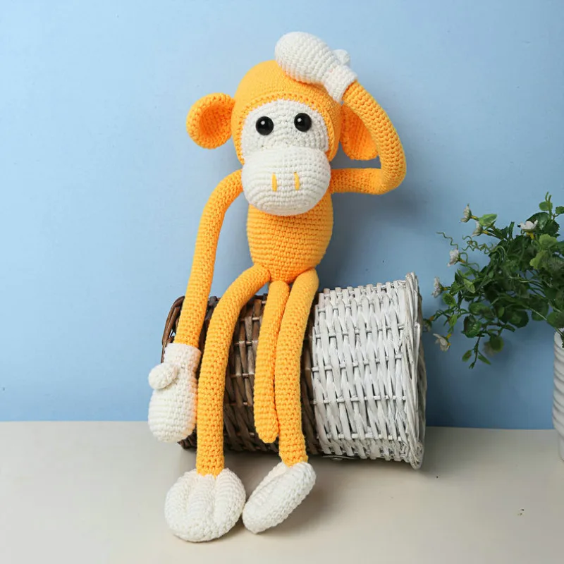 2020 Милая ручная вязка детская обезьянка искусственная шерсть хлопок вязаная