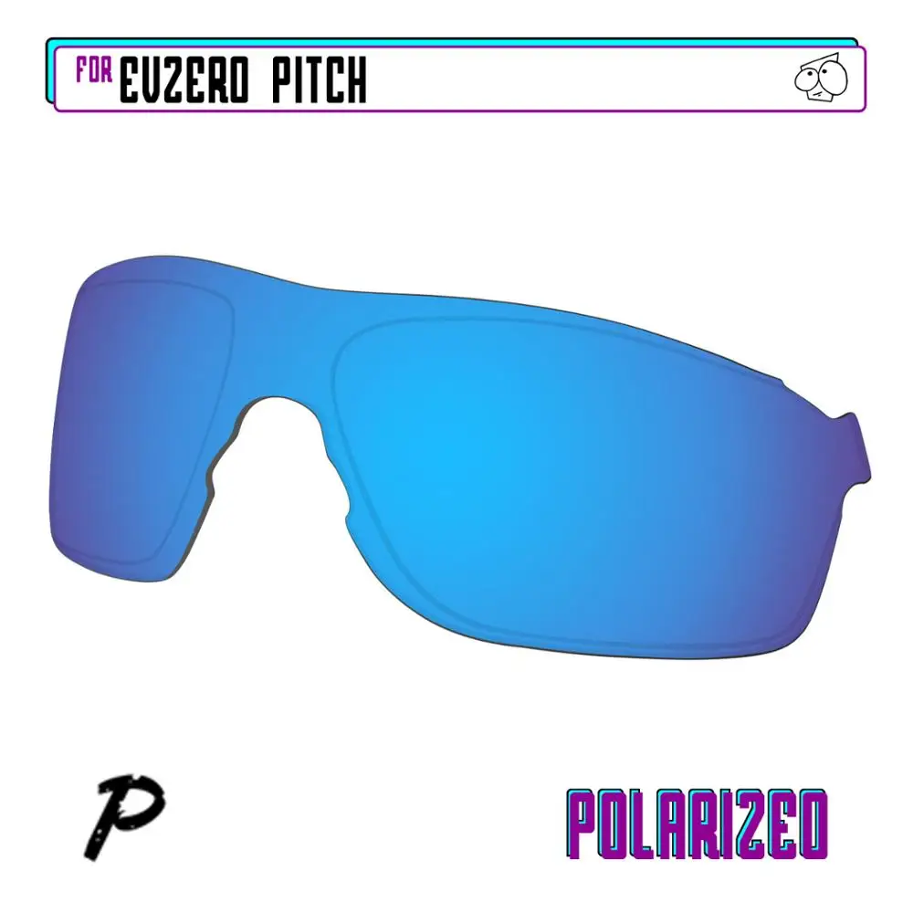 EZReplace Polarized Replacement Lenses for - Oakley EVZero Pitch Sunglasses - Blue P