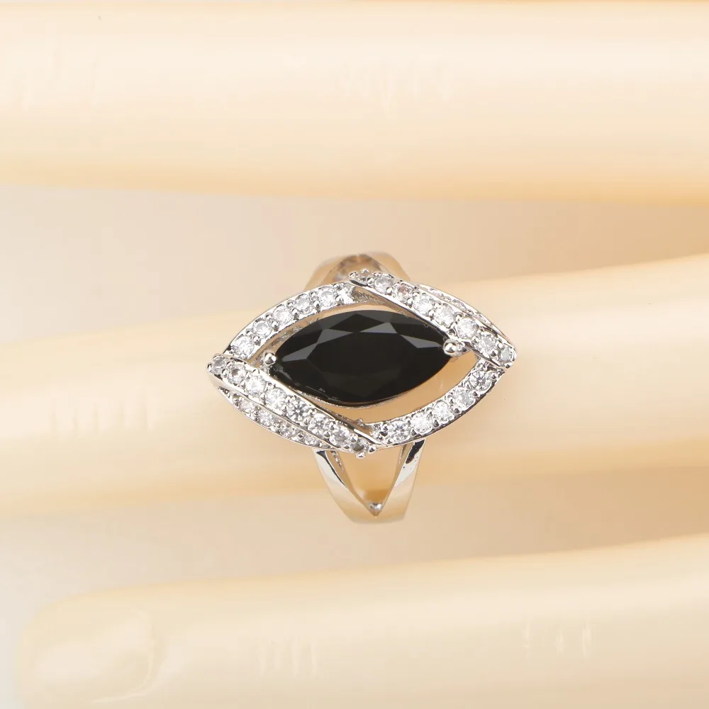 Женский комплект свадебных украшений из серебра 925 пробы