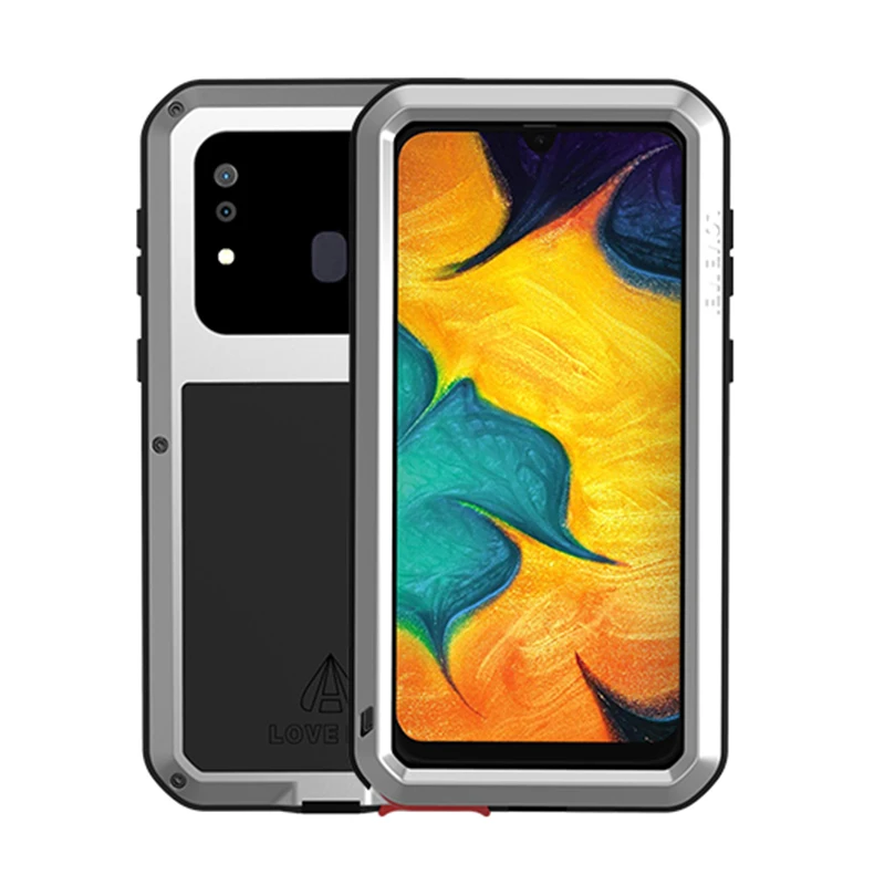 Бренд Love Mei чехол для samsung Galaxy A20 A30 противоударный металлический полный корпус