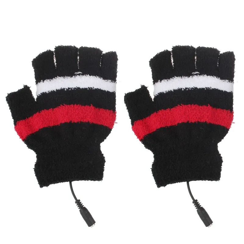 

Usb Heating Gloves Winter Hand Warm Gloves Heated Fingerless Warmer Mitten Touch Screen Half Finger Outdoor Sport Gloves