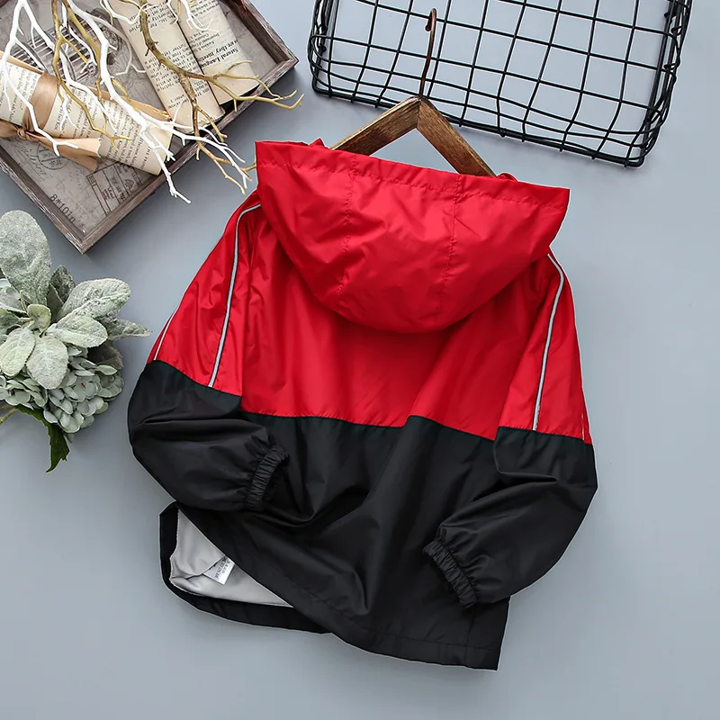 

New 2020 Spring Children Jackets New Fashion Zipper Full sleeved Boy's Hooded Jackets For 4-14 Years Kids Coats