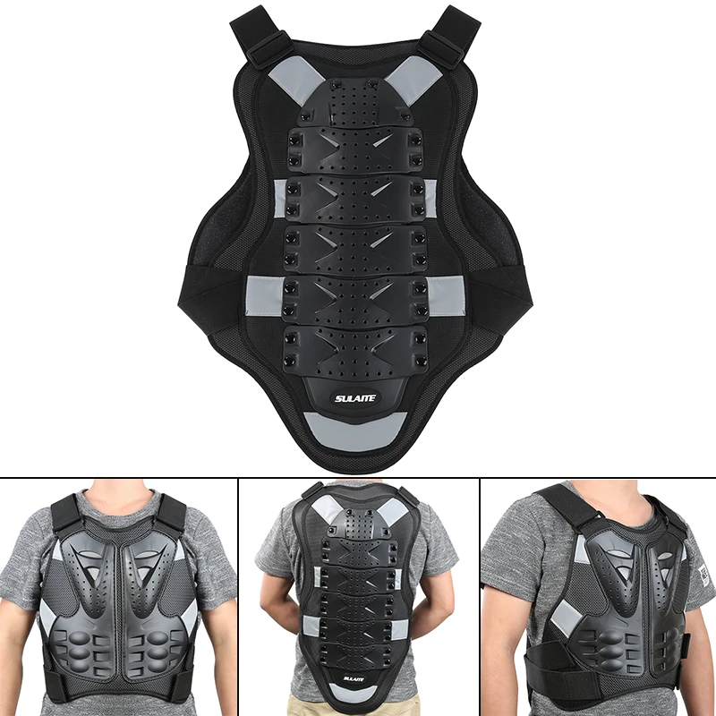 Black Motorcycles Armor Protection Motocross Clothing Jacket Protector Moto Cross Back Armor Protector Motorcycle Jackets Gear