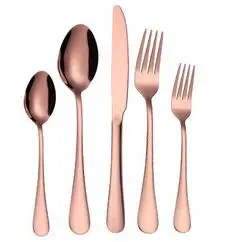 Более широкий выбор 5 шт./компл. 4 набор столовых приборов из нержавеющей стали