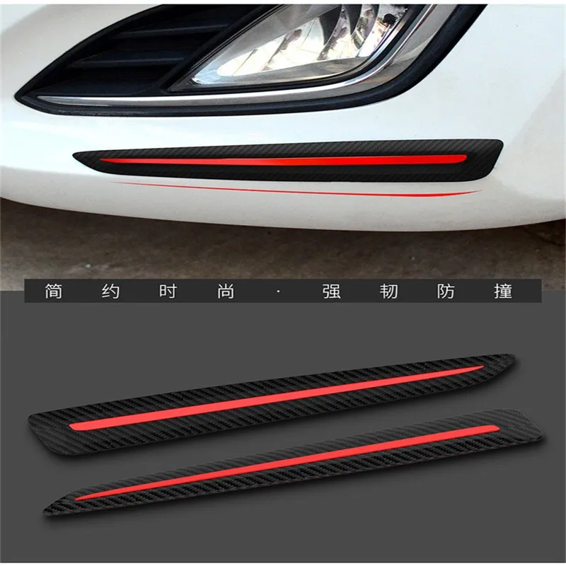 

2 PCS Car Sticker Bumper Scratch Protection Car Front/Rear Edge Corner Guard Scratch Protection car Decoration Strip