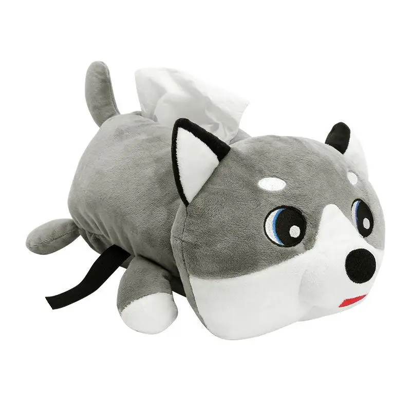 Автомобильный держатель для салфеток с собаками и кошками мягкий подлокотник из