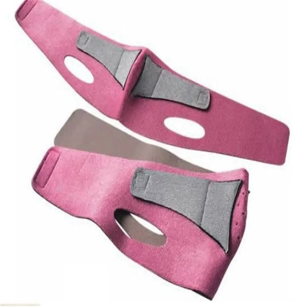 Портативная подтягивающая V-образная маска для лица с тонким ремнем лифтинга