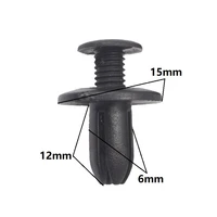 6mm hole small plastic door screw push type expanding rivet fasteners clips universal fit size for toyota mazda gm
