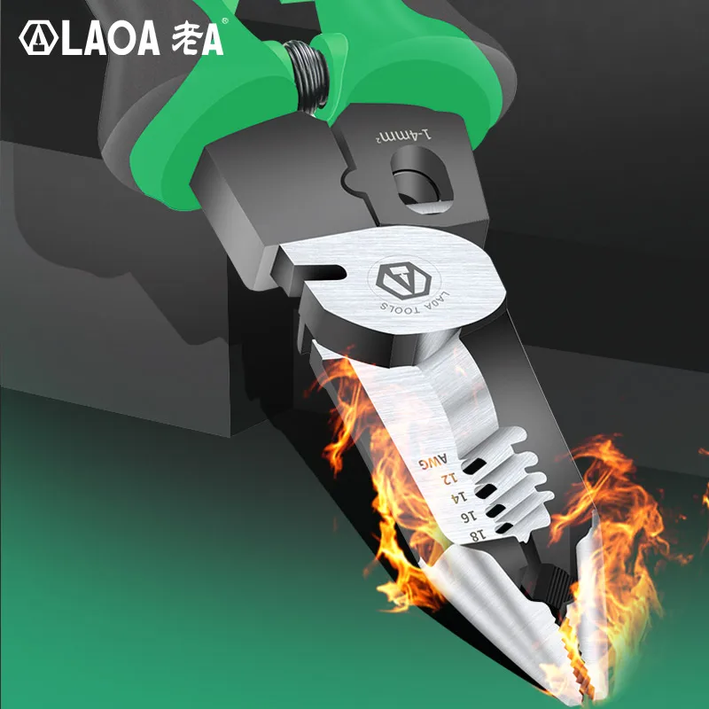 Многофункциональные плоскогубцы для электрика LAOA с длинным носом