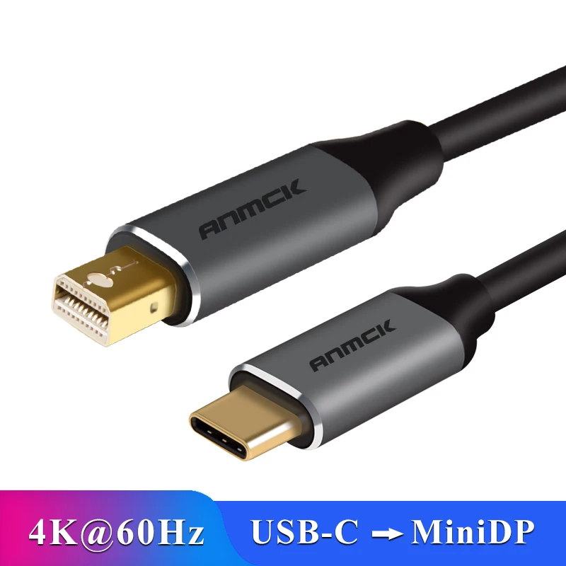 Кабель USB Type C с 3 1 на Mini DisplayPort переходник DP 4K для порта дисплея Xiaomi Notebook Air Pro Macbook