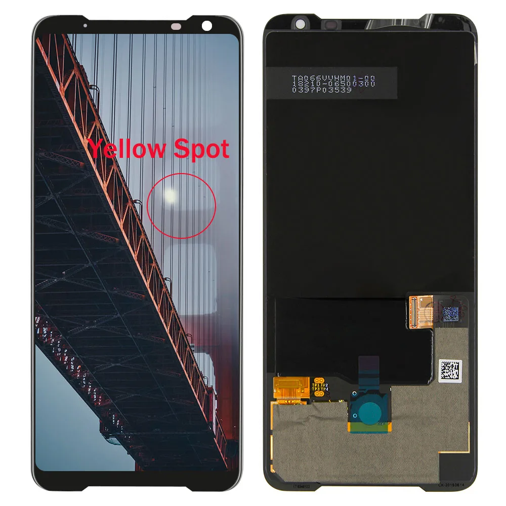 6 59 with spot lcd for asus rog phone 2 phone2 phoneⅡ zs660kl lcd display screen touch panel digitizer assembly free global shipping