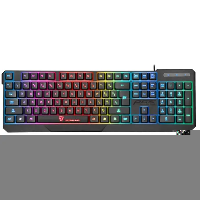 Motospeed K70 водонепроницаемый цветной светодиодный с подсветкой USB Проводная игровая клавиатура indows 7/8/XP/Vista/Mac OS(10.2.8) или выше