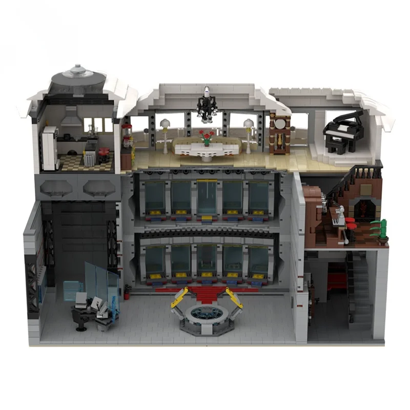Фигурки героев MOC A база супер железных индустрия гигантская башня человек