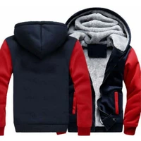 2021 winter new mens coat windproof thickened warm hood casual coat male zipper thick coat