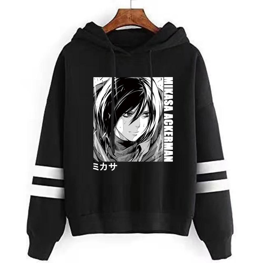 Mikasa Ackerman Attack on Titan Hoodies Sweetshirt Loose Harajuku Hoody Casual Hoodie Women