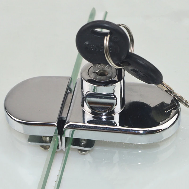 

Цинковый сплав, одинарная/двойная дверь, не требует сверления, простая в установке, домашний инструмент, новый стеклянный шкаф-витрина/замк...