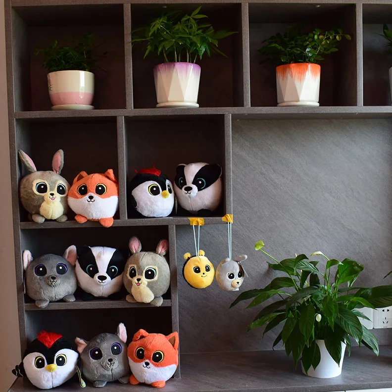 Мягкие плюшевые животные барсук летучая мышь боросук олень дятник мини пчела