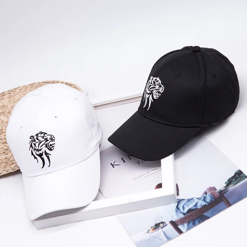 Бейсболка унисекс хлопковая черно-белая регулируемая в стиле хип-хоп |