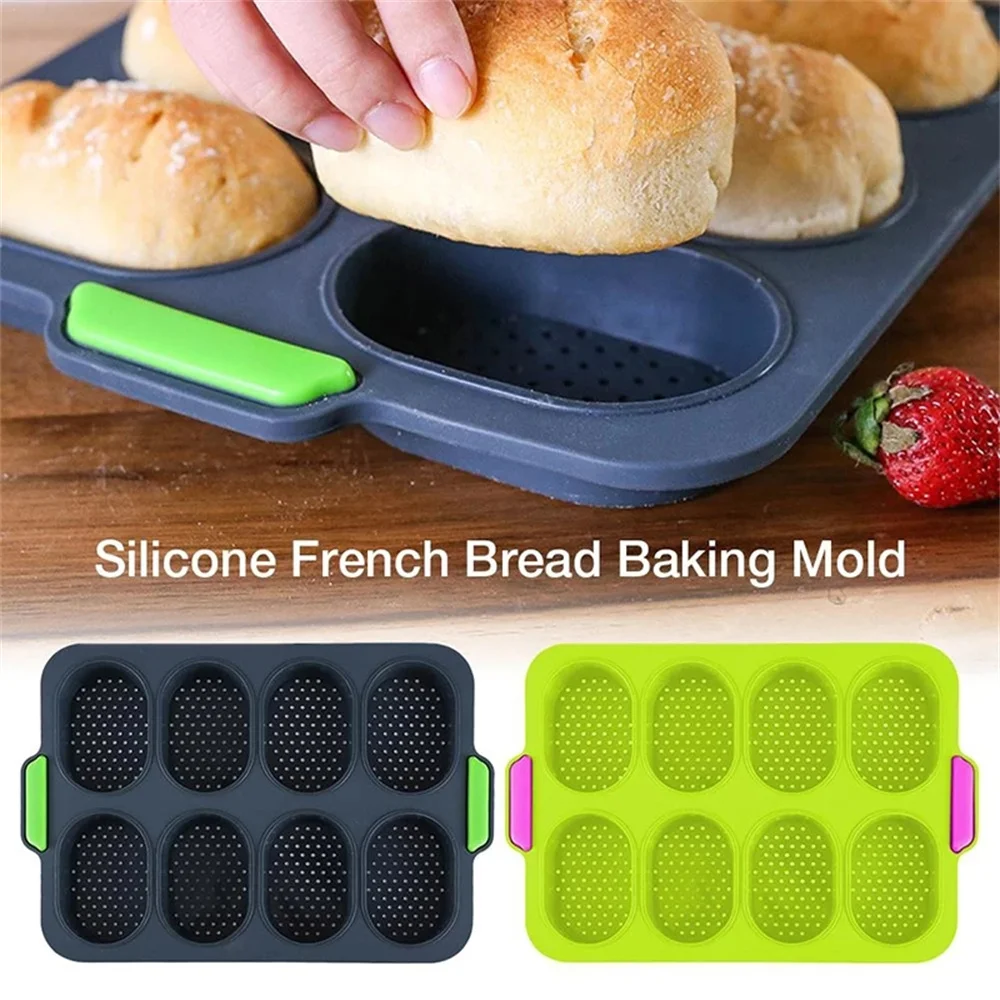 

Brownie Muffin Silicone Bread Loaf Mold Pan Baking Molds Cake Non-Stick Reusable for Cheese Candy Soap Chocolate Tools