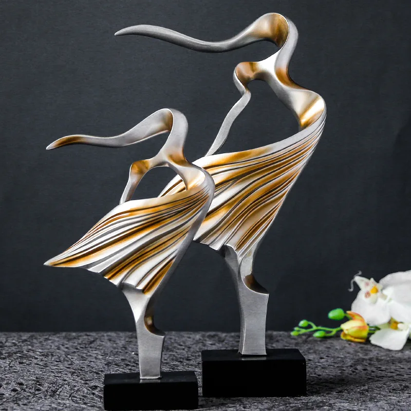 Европейская ретро абстрактная скульптура в виде животного статуэтки из смолы