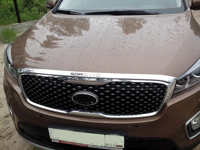 Хромированная крышка двигателя из АБС пластика накладка на крышку капота для Kia