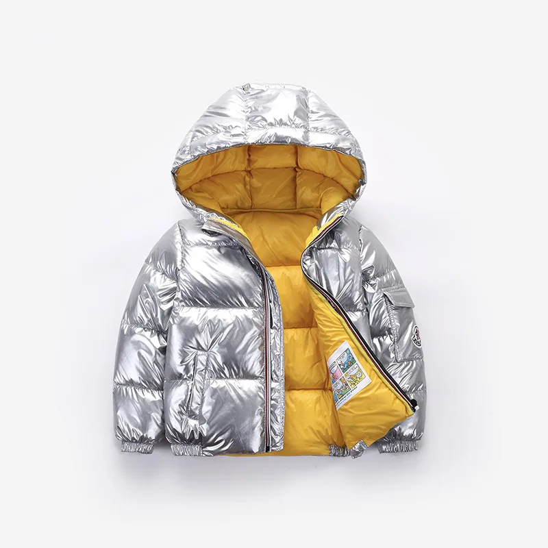 90% утиный пух куртка пальто для маленьких девочек мальчиков парка детская с