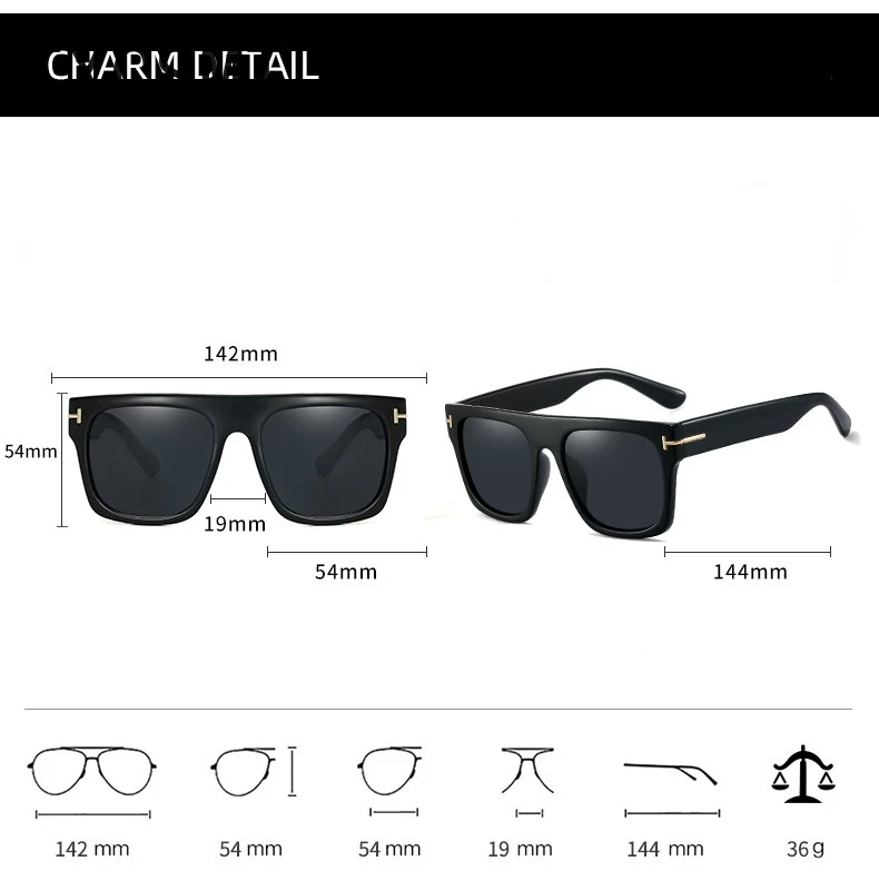 2021 Модные стильные солнцезащитные очки FAUSTO в квадратной форме для мужчин и женщин в винтажном классическом ретро дизайне