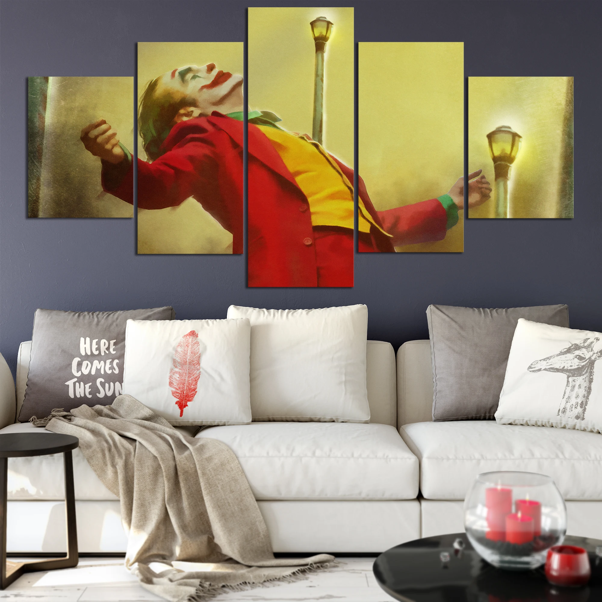 

Canvas HD Prints Framework 5 Pieces Joker Movie Art Paintings For Home Living Room Art Decor Posters