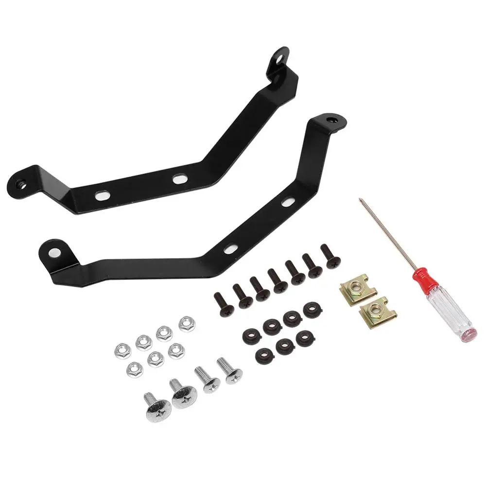 

7" Motorcycle Headlight Fairing w/ Windshield Screen Universal Fit For Honda Kawasaki Suzuki Yamaha Cruiser Bobber Chopper