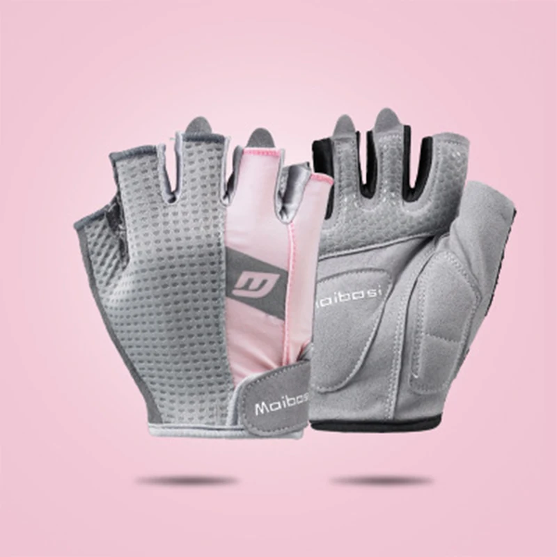 

Fitness Gloves Gports Outdoor Cycling Half-Finger Gloves Men And Women Sunscreen Indoor Breathable Non-slip Thickening