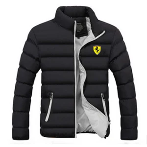 2021 new mens hot sale ferrari jacket down jacket brand printing mens casual fashion mens zipper top direct sales free global shipping