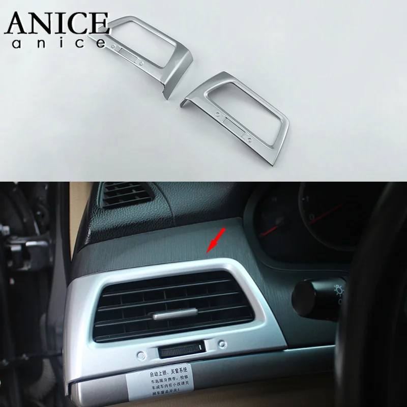 2 шт. ABS Хромированная боковая крышка на вентиляционное отверстие обшивка рамка