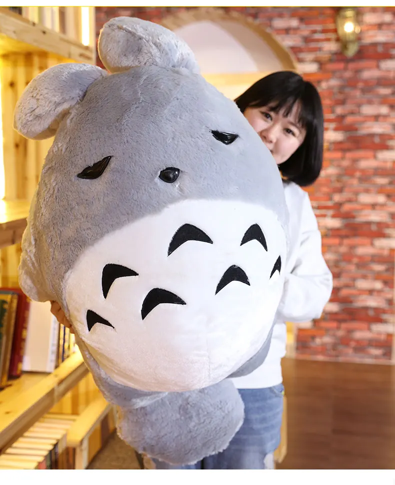 Dorimytrader 110cm Big Anime Мягкий плюшевый Totoro Toy 43 '' Фаршированный мультфильм Doll Kids