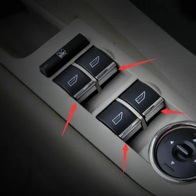 

SBTMY car styling ABS 7PCS/SET Car window lift buttons decorate sequins for Ford Focus mk3 2012-2018 car accessories