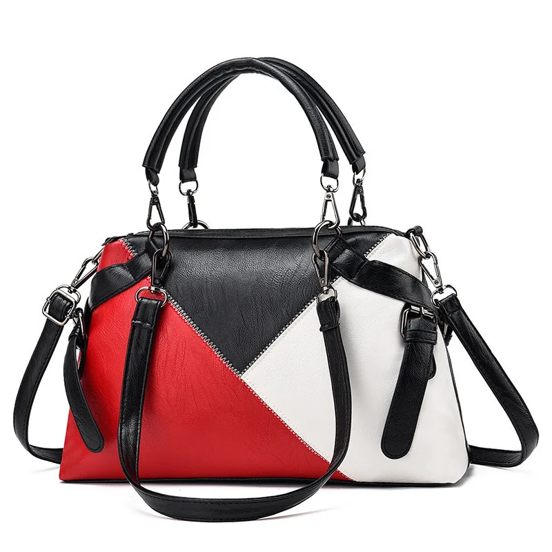 

Bag Woman 2021 Spring New Splicing Korea Single Shoulder Messenger Bag Handbag Handbags