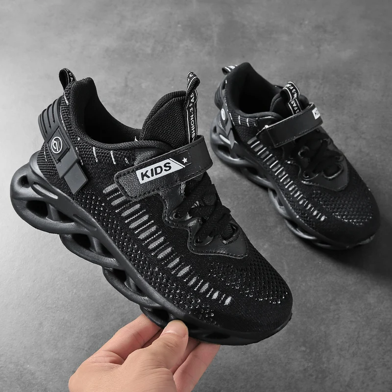 Brand New Kids Hollow Sole Increased Sport Shoes for Child Breathable Mesh Boys Running Shoes Girls Lightweight Tenis Shoes