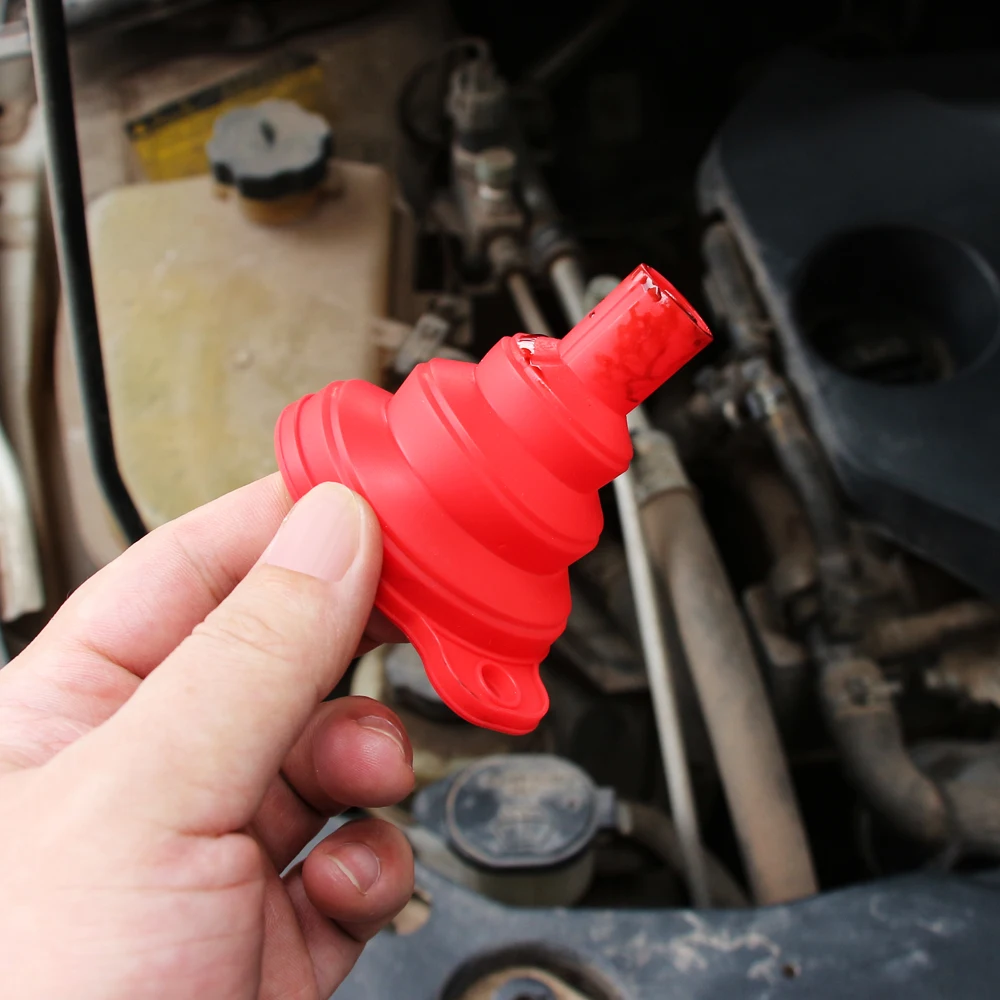 Оборудование для заправки маслом автомобиля, складная топливная воронка, аксессуары для Nissan Qashqai J11 J10 Juke X-trail Skoda Rapid Octavia Fabia.