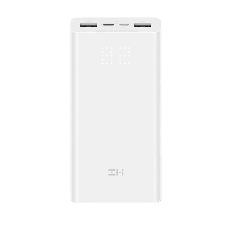 Портативное зарядное устройство ZMI QB821 20000 мАч с цифровым дисплеем двумя