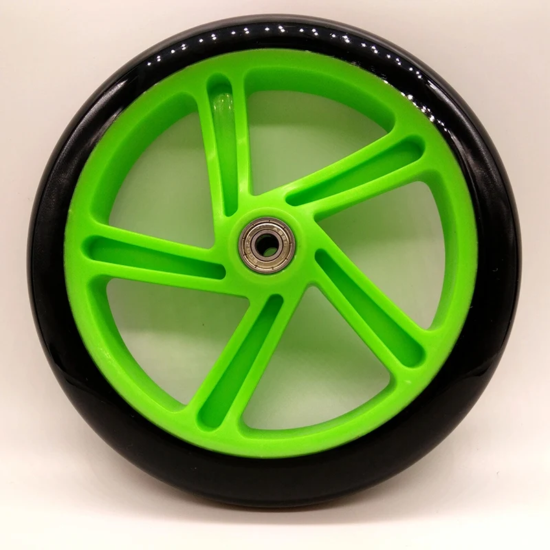 

2 Pieces Scooter Wheel 200 mm PU Material Wheel Thickness 30 mm ABEC-7 Bearing Scooter Accessories