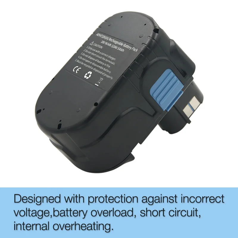 

EB1820 EB1830 Replacement Battery 18V 3000mAh Ni-MH Power Tools Battery for Hitachi EB1812S EB1814SL EB18B DS18DL DV18DL C18DL