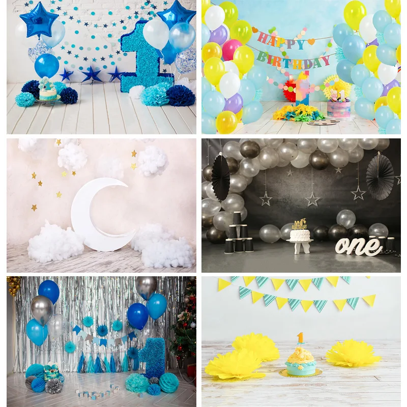 

SHENGYONGBAO Birthday Photography Backdrops 1st Baby Newborn Portrait Photo Background Party Studio Photocalls 2021318ET-15