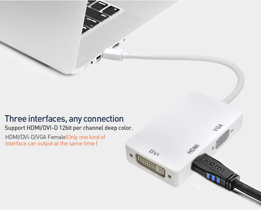 Переходник для порта дисплея DP папа DVI HDMI VGA Аудио мама|Компьютерные кабели и