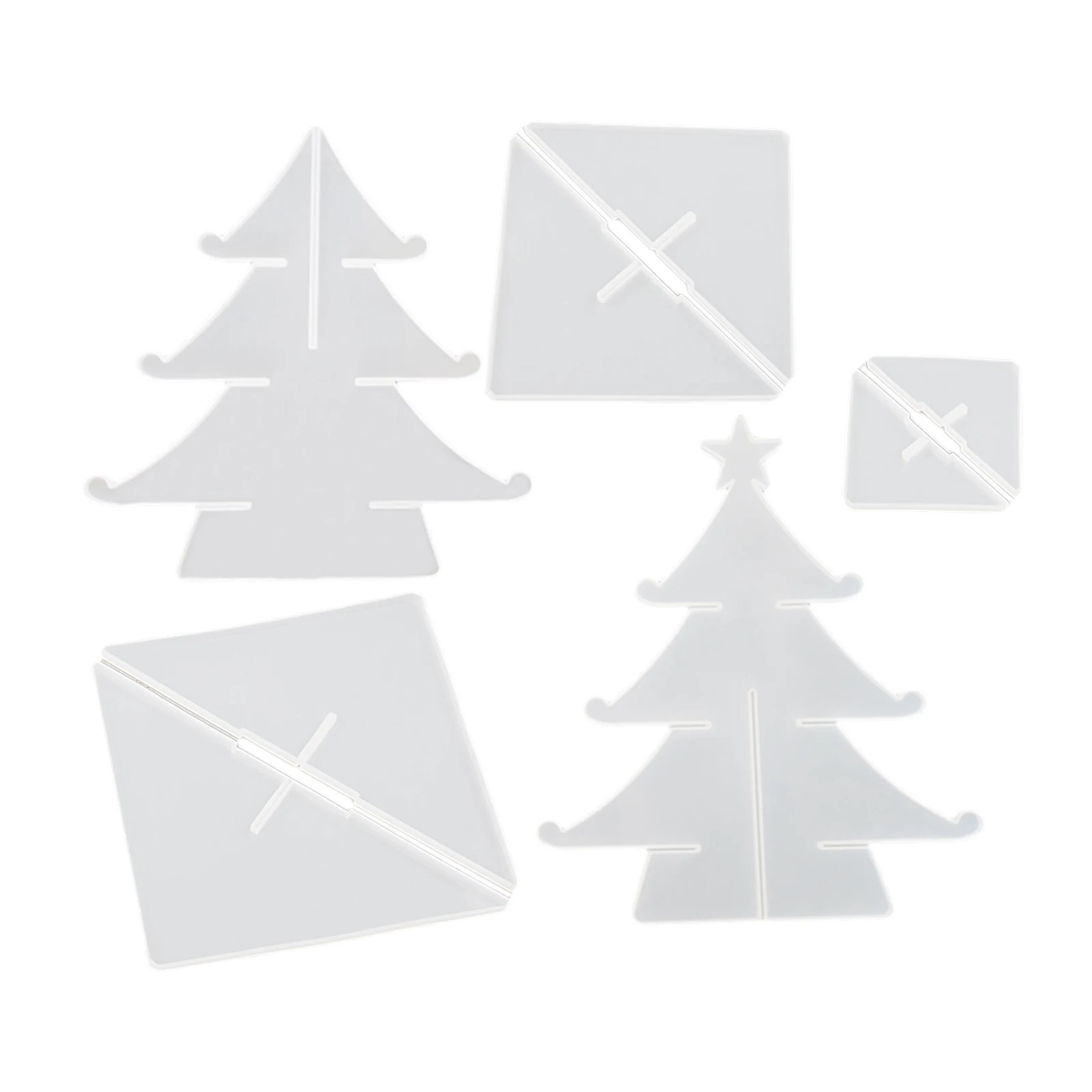 

Clear Christmas Tree Mold Silicone Resin Art Moulds DIY Jewelry Casting Crafting