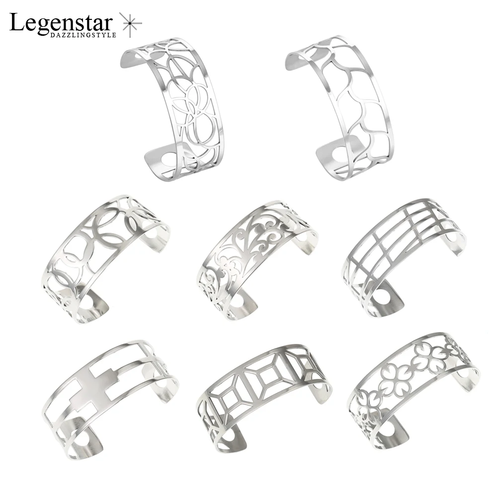 Legenstar 25 мм Ювелирные изделия из нержавеющей стали женские браслеты на запястье
