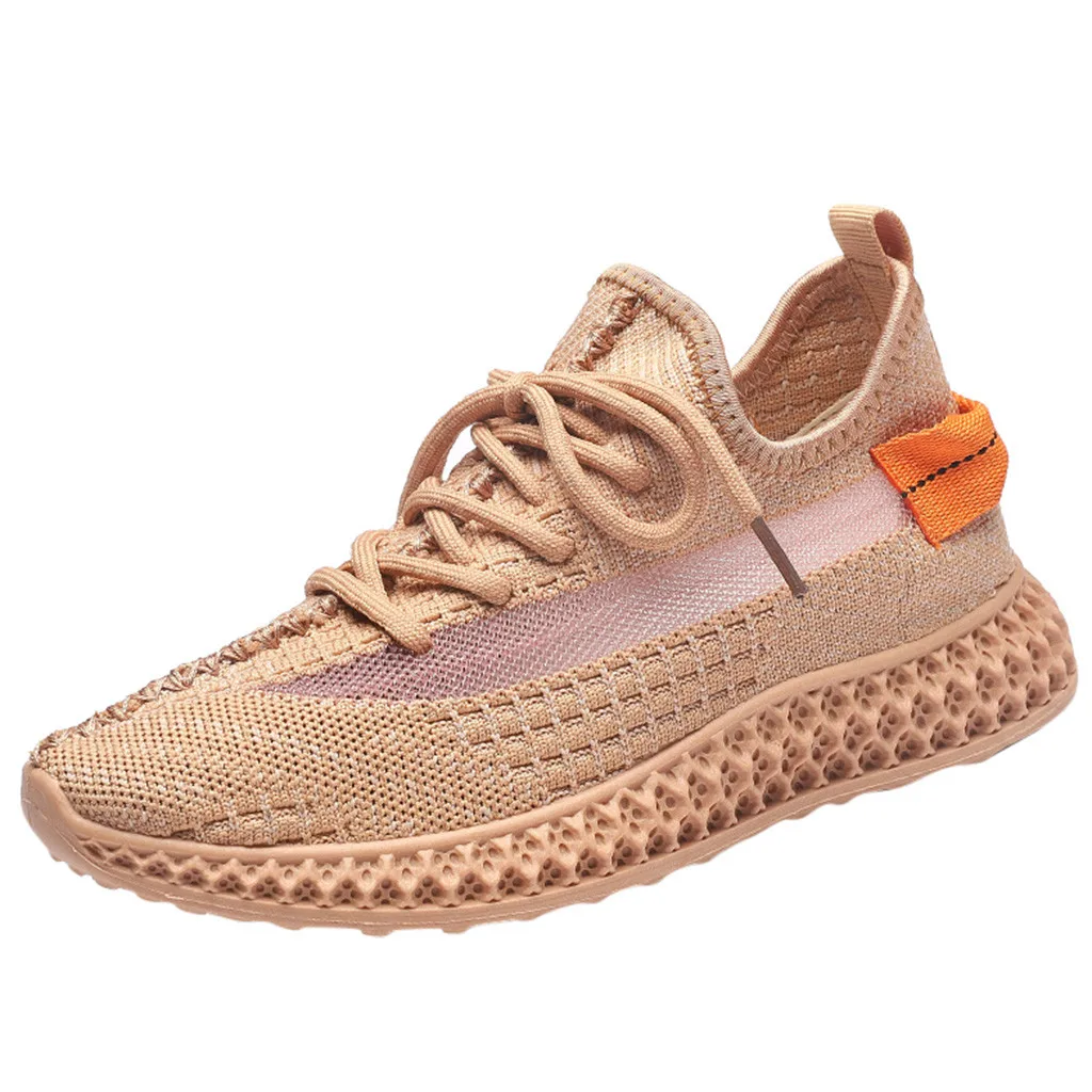 Orange Shoe Г. Новая женская обувь повседневная обувь для отдыха на открытом воздухе дышащие женские сетчатые кроссовки Женская обувь mocasines de mujer# XB15 - Цвет: Orange Shoe