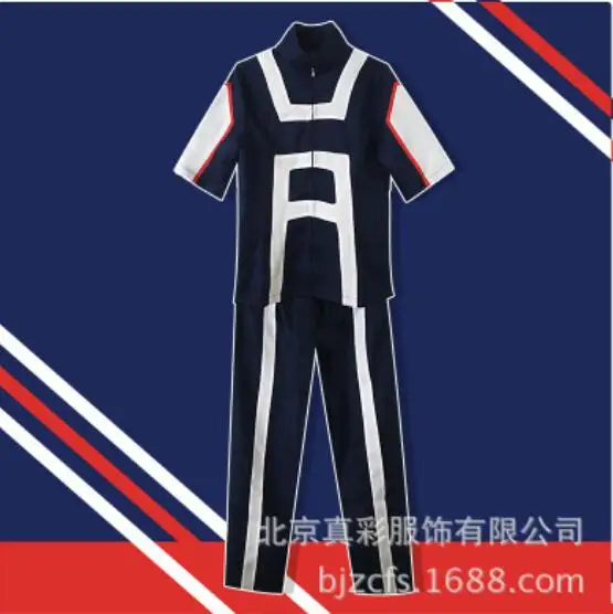 

Anime My Hero Academia Todoroki Shouto/Boku no Hero Academia Bakugou Katsuki/Ochaco uraraka Cosplay Costume Unisex Top Pants Set