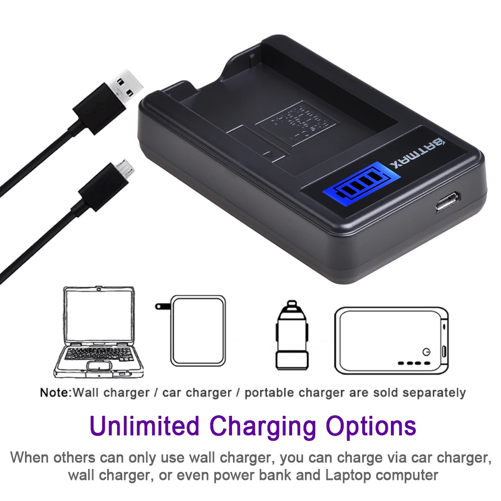 Батарея ЖК-дисплей Дисплей USB Зарядное устройство для цифровой камеры OLYMPUS BLS 1 BLS1 BLS-1 Батарея E-PL1 E400 E410 E420 E450 E620 E-P1E-P2