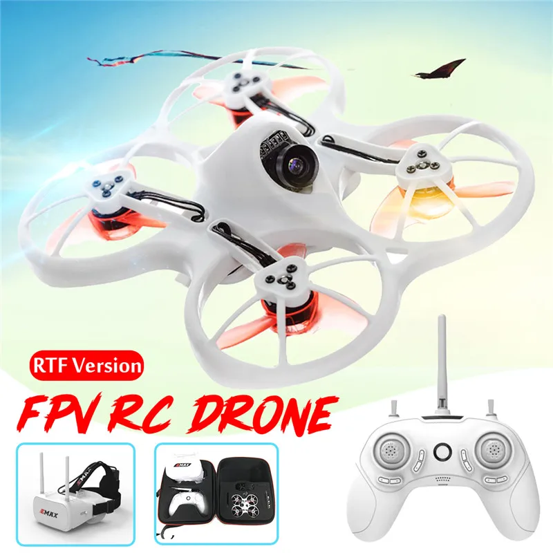 Emax Tinyhawk Крытый FPV гоночный Дрон BNF RTF w/ 600TVL CMOS камера 15000KV двигатель F4 Контроллер