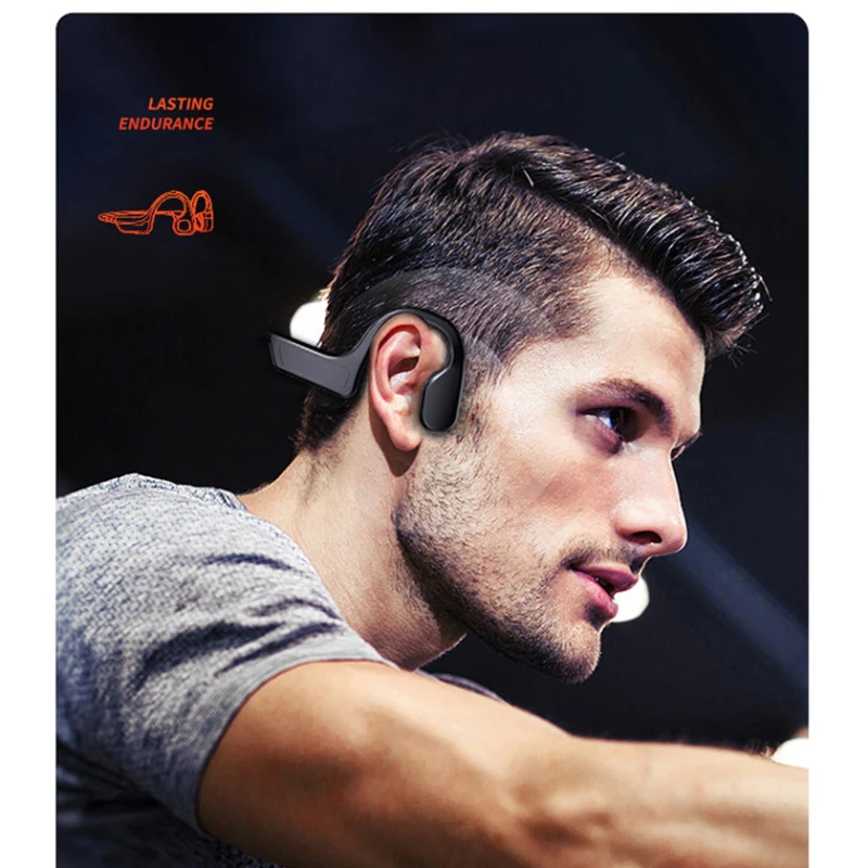 

Bone Earphones Bluetooth Headset With Microphone Bone Sound Wireless Headphones With Bone Conduction Sports Stereo Hands-free