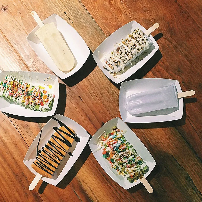 Палочки для мороженого из натурального дерева длина 100*1 см 50/11 4 шт.|Палочки